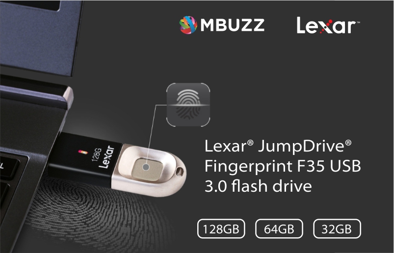 Lexar JumpDrive Fingerprint F35 USB in Dubai